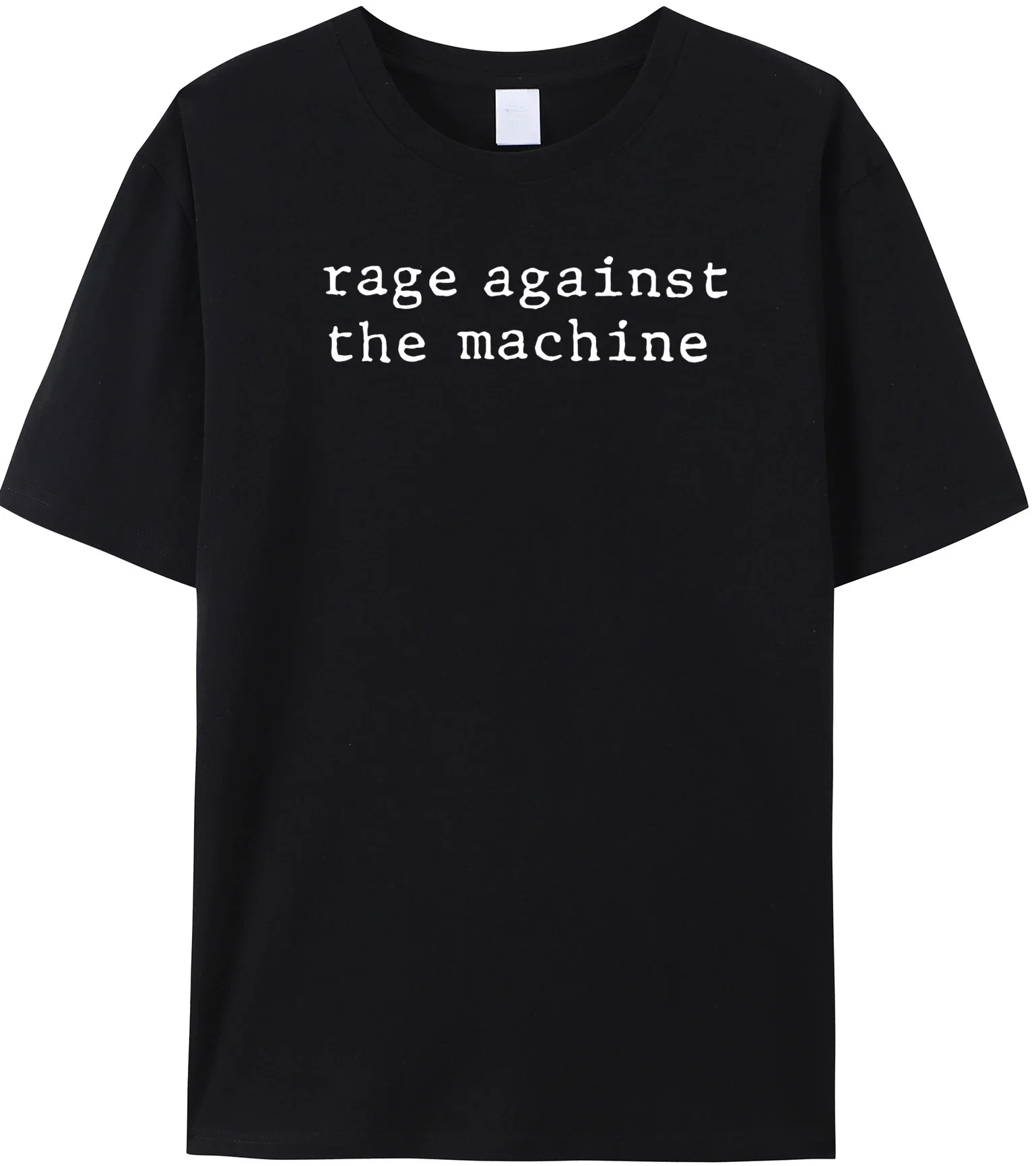 Rage contro la macchina lettere t-shirt RATM Rap Metal Rock Lovers Hispter Streetwear Premium Summer o-collo Hipster Tshirt