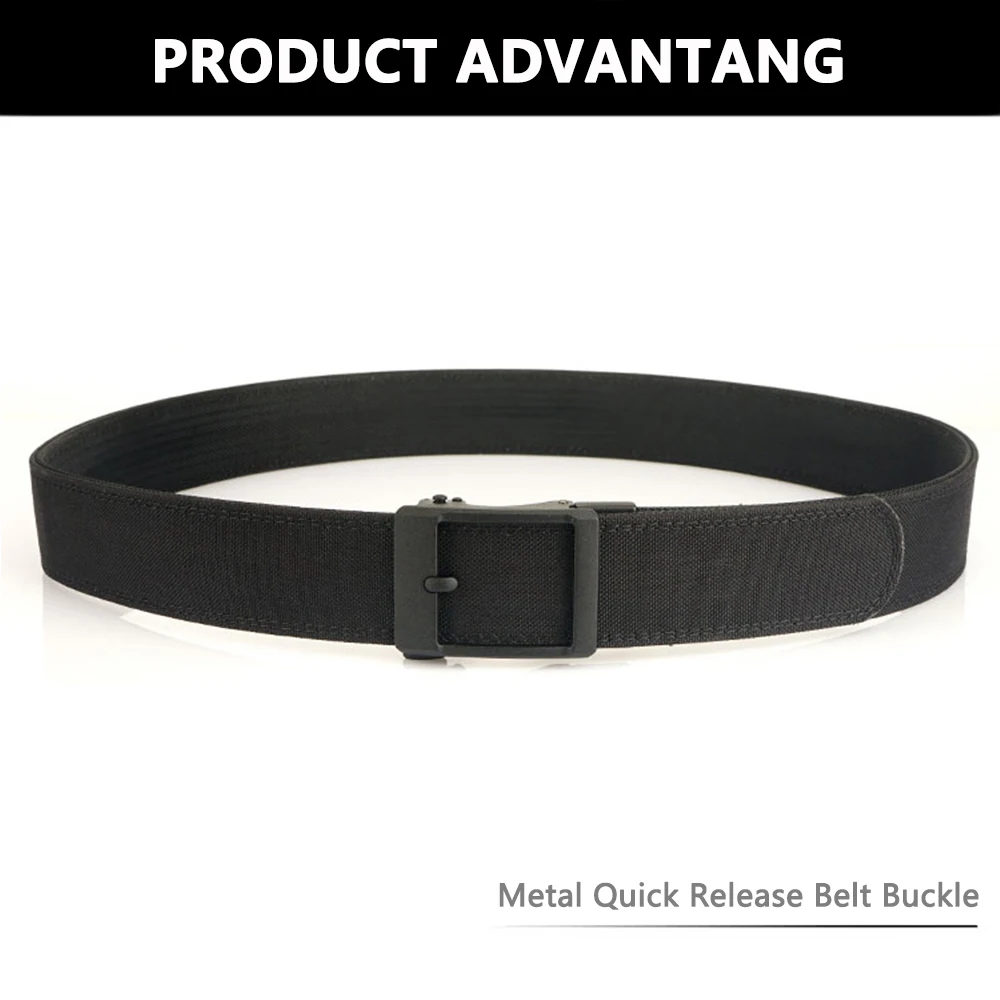 TUSHI 4,3 cm Militärische Taktische Gürtel für Männer Metall Automatische Schnalle Dicke Nylon Outdoor Jagd IPSC Gun Gürtel Casual Gürtel männlichen – Detail 5