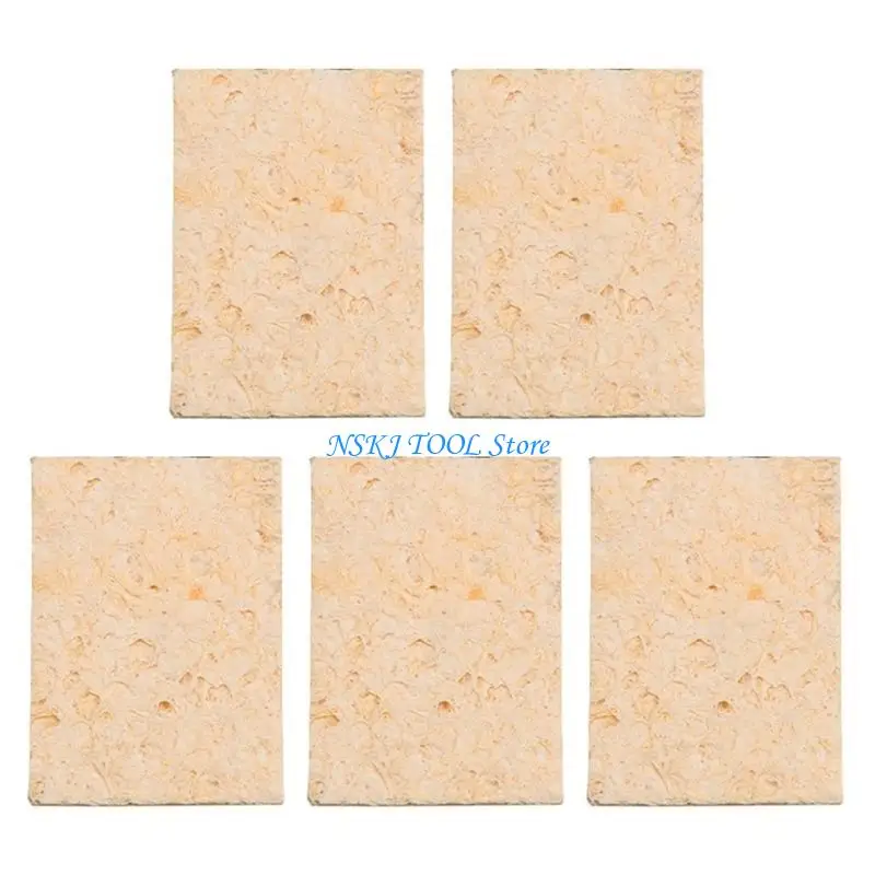 

L8RC 5Pcs Soldering Sponge Cleaning Sponge Replacement Industrial Sponge For Soldering Table Cleaning Wire Scrubbers