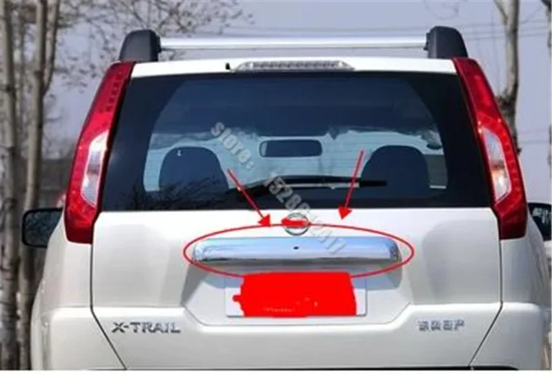 

For Nissan X-Trail XTrail T31 2008-2013 ABS Chrome Rear Trunk Lid Trim Cover trim Trunk Lid Cover Trim Accessories