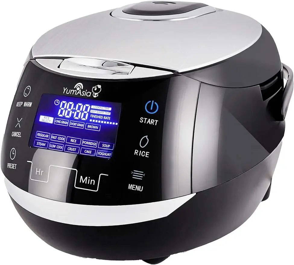 Sakura Rice Cooker with Ceramic Bowl and Advanced Fuzzy Logic (8 Cup, 1.5 Litre) 6 Rice Cook Functions, 6 Multicook Functions