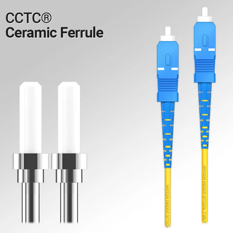 Волоконно-оптический кабель AMPCOM SC UPC Simplex, одномодовый оптоволоконный патч-кабель SMF 9/125 мкм, одномодовый изогнутый изоляционный кабель