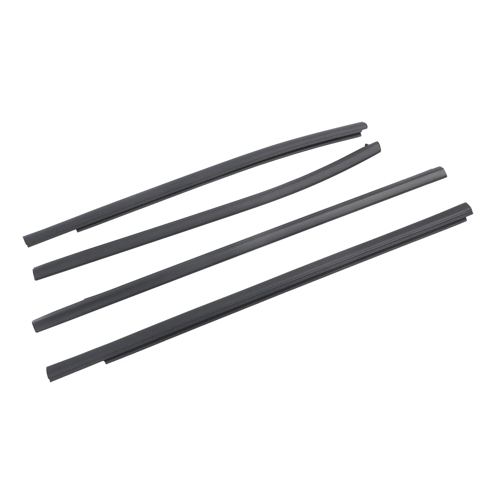4PCS Car Door Window Weatherstrip AB3Z2625554F Door Window Sealing Strip Moulding Trim for Ranger PX2 PX3 Wildtrak Raptor XLT XL