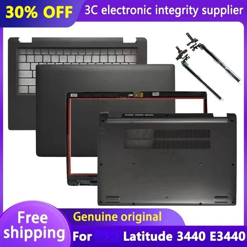 

New For Latitude 3440 E3440 Laptop LCD Back Cover Front Bezel Upper Palmrest Bottom Case Hinges 067FN7 0JW78G 0R2DCD 0JPX35