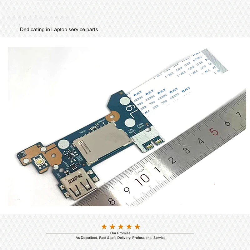 

A+New L23186-001 For HP 14-DF 14-DF0023C1 USB Reader Board w/Cable Wire Line