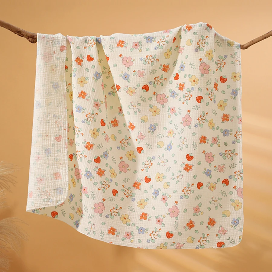 100*100cm Baby Muslin Swaddle 100% Cotton Baby Blankets Baby Wrap For Sleeping and Traveling