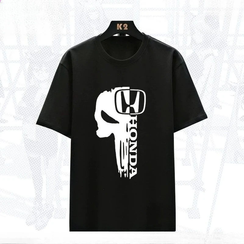 

Honda Men's and Women's T-Shirt CBR Non-Double Gold Wing Motorcycle Motorcycle Racing Peripheral Summer Loose Short Sleeves