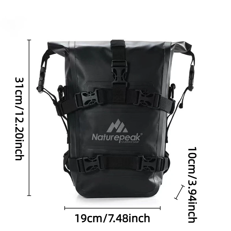 Waterproof Motorcycle Bumper Bag MARKROYAL PVC Riding Frame Bag Multi Function Motorbike Dry Bag for Outdoor
