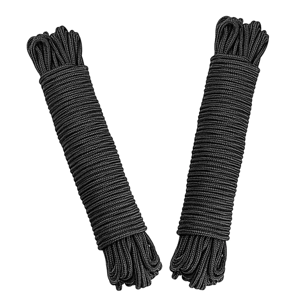 

Clothes Braided 30M 6mm Nylon Camping Travel Hiking Utility Cord Nylon Clothes Line Clothesline Indoor Outdoor