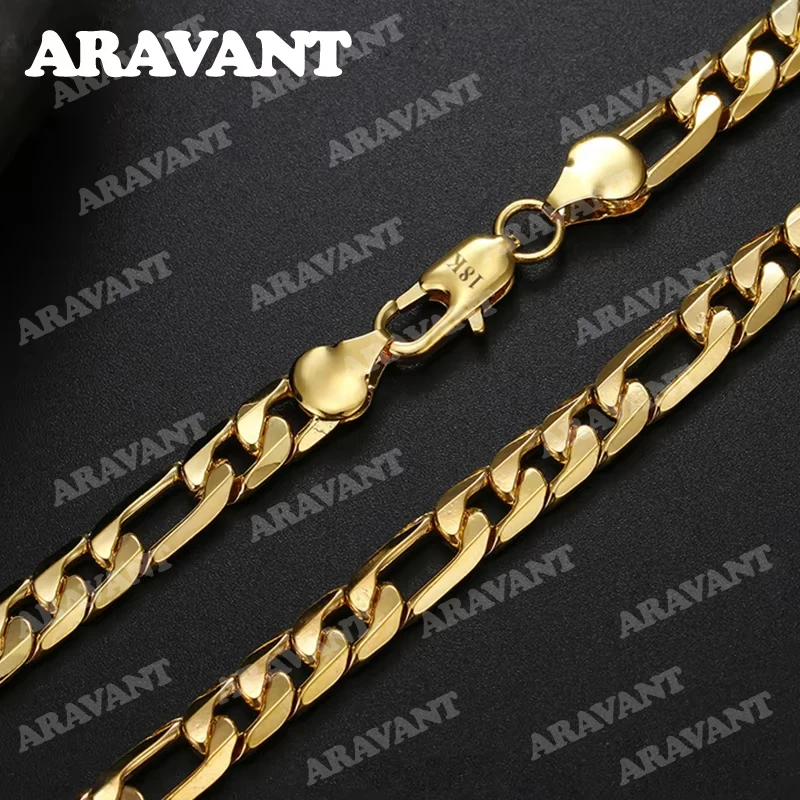 

925 серебро 18K золото 8 мм цепочки для ожерелья для мужчин и женщин модные ювелирные изделия