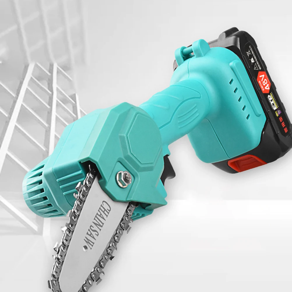 

Cordless Electric Saw Mini Chainsaw for Woodworking Garden Logging Steel Blade Durable Practical Gardening