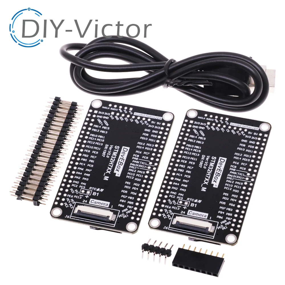 Imagem -02 - Placa Sistema Tft Desenvolvimento Interface m7 Núcleo Board Cabo Usb Stm32h750vbt6 Stm32h743vit6 Stm32h7