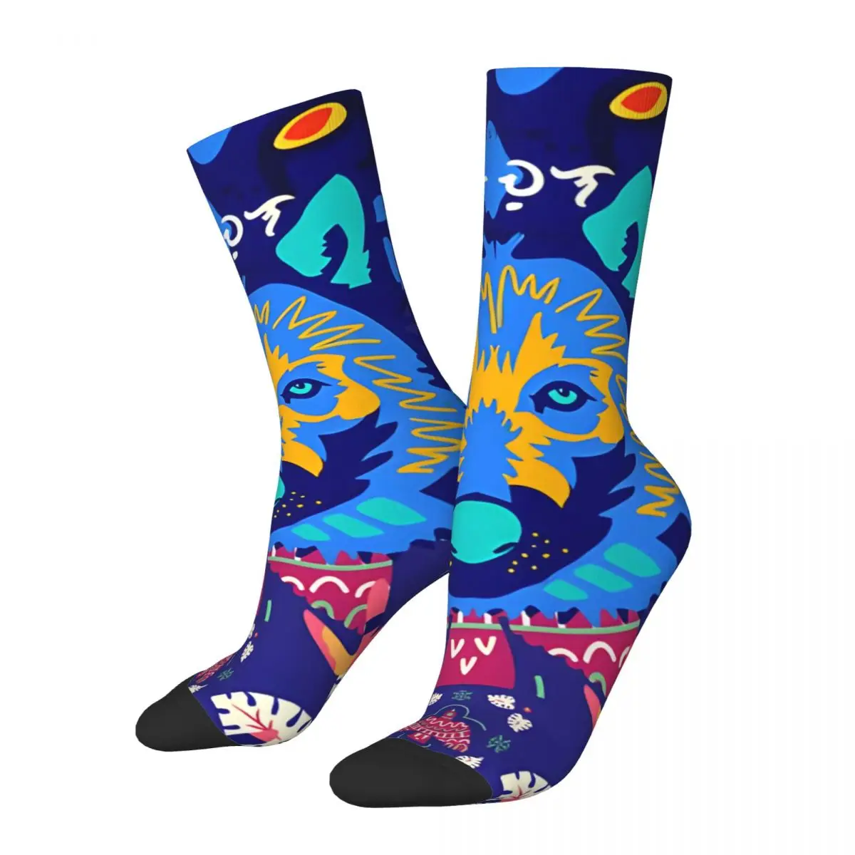 

The Wolf Sock Printed Man Polyester