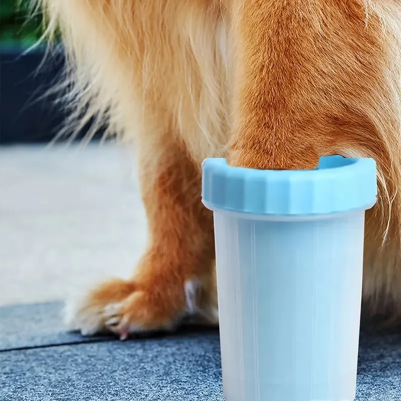 

[1pc Portable Pet Foot Washer] 1pc Portable Pet Foot Washing Cup, Dog Foot Mud Removal Cleaning Tool