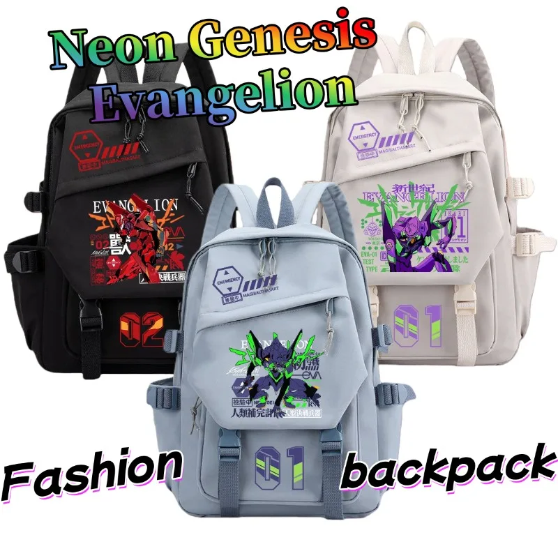 

Neon Genesis Evangelion backpack, cute and stylish cartoon First Unit, large-capacity student double-shoulder bag, gift idea