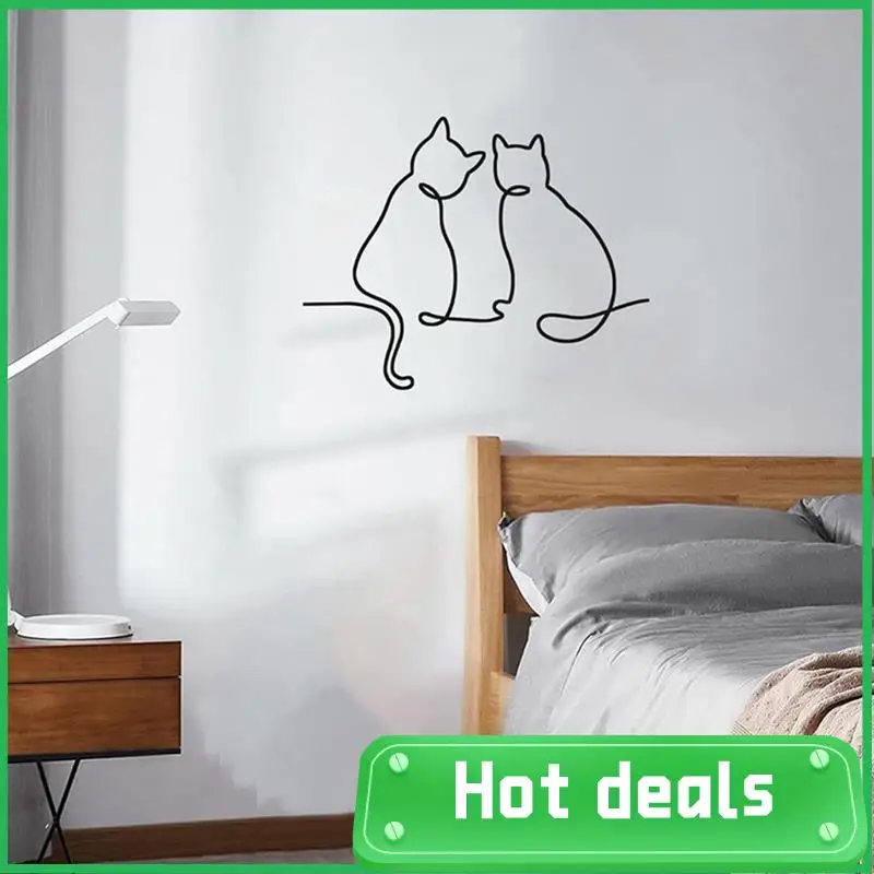 

Metal Cat-Wall Decor, Cat-Wall Art, Metal Wall Art , Minimalist Room & Living Room Wall Decor