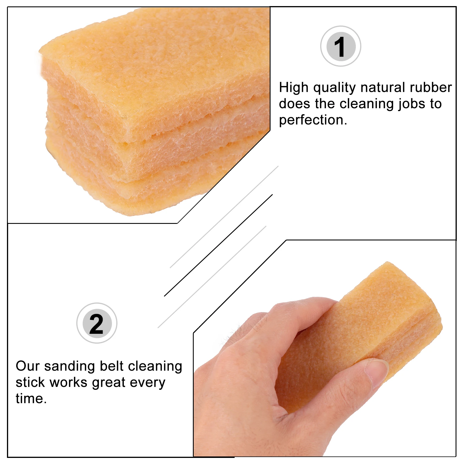 

1pc Sanding Belt Cleaner Block Rubber Grip Tape Cleaner For Skateboard Abrasive Belts Long Lasting Wear Resistant Utility