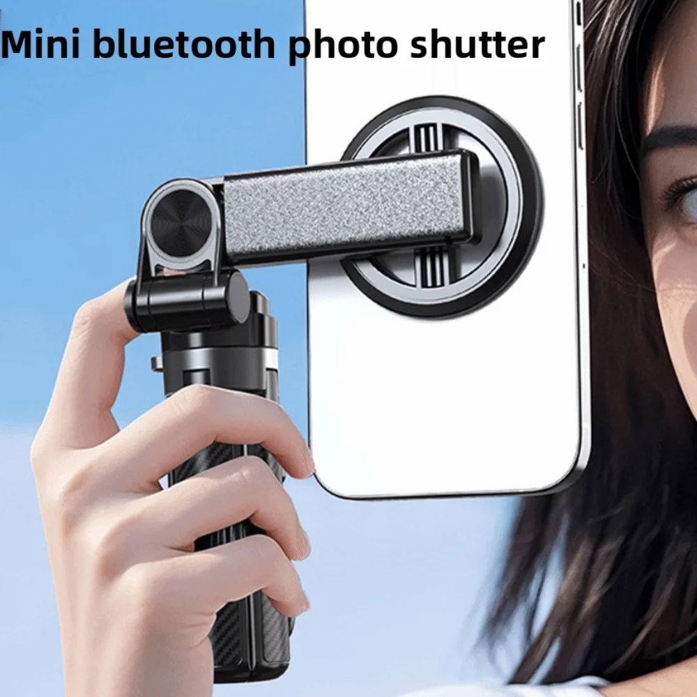

Магнитная Bluetooth-палка для селфи 360° ° Вращающаяся ручная телескопическая селфи-палка-трипод, портативная, выдвижная