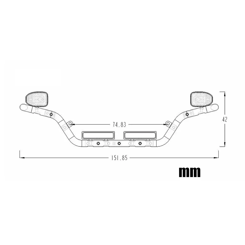 Metal Cockpit Front Face LED Mesh Aluminum Rod Light for 1/14 Tamiya RC Truck Scania 770S 56371 Volvo Benz Actros 3363 Car Parts