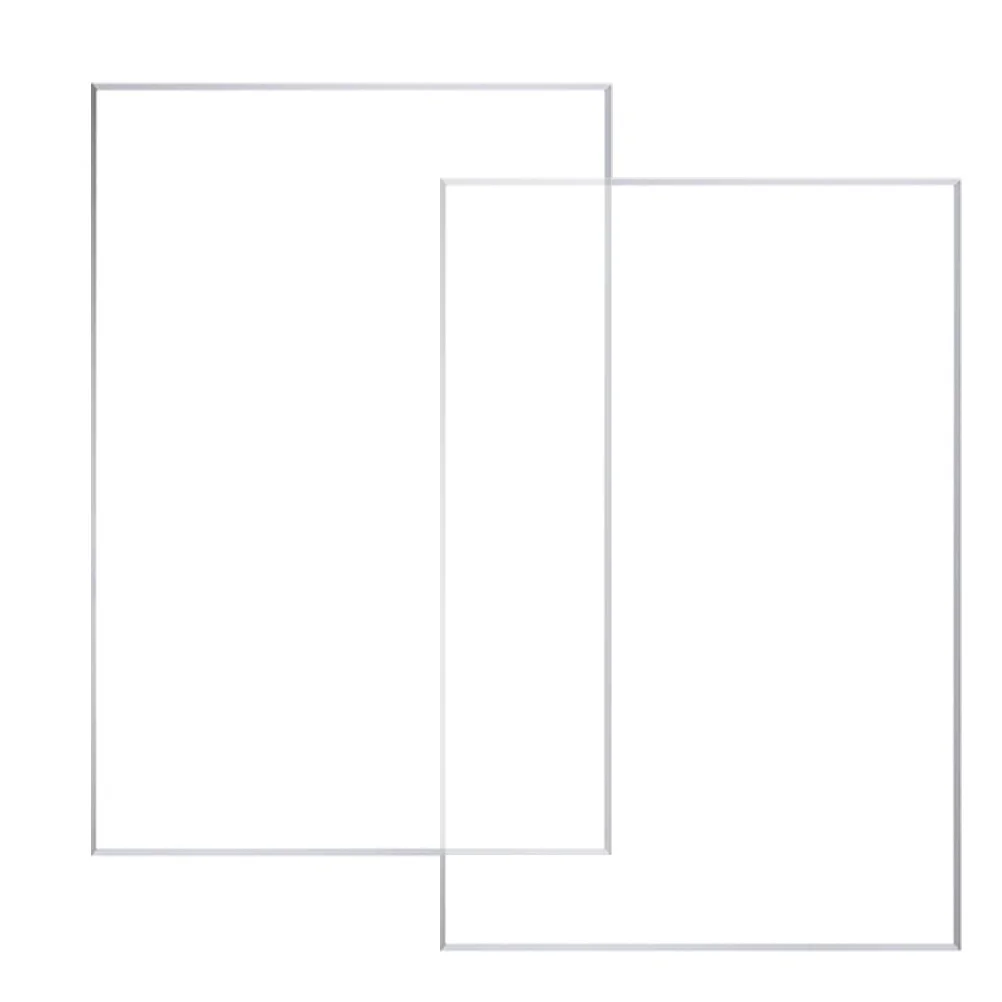 

2Pcs Large Clear Acrylic Paint Palettes Multi Functional Mixing Tray Watercolor Paint Tray Gouache Oil Palette Art Supplies