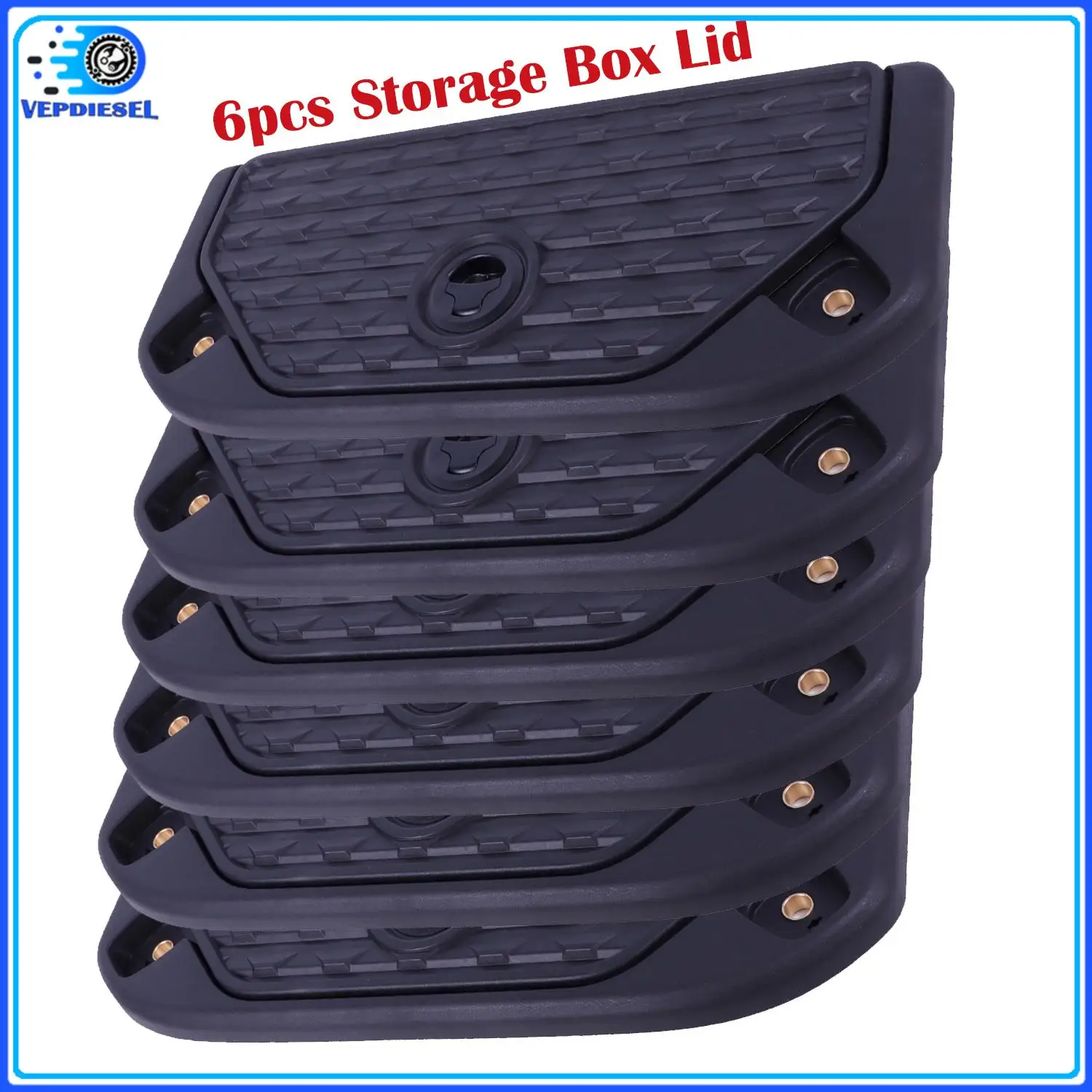 6pcs Storage Box Lid 5YM17TX7AE 5YM17TX7AA 5YM17TX7AB 5YM17TX7AC 5YM17TX7AD For 2019-2025 Dodge Ram Auto Parts
