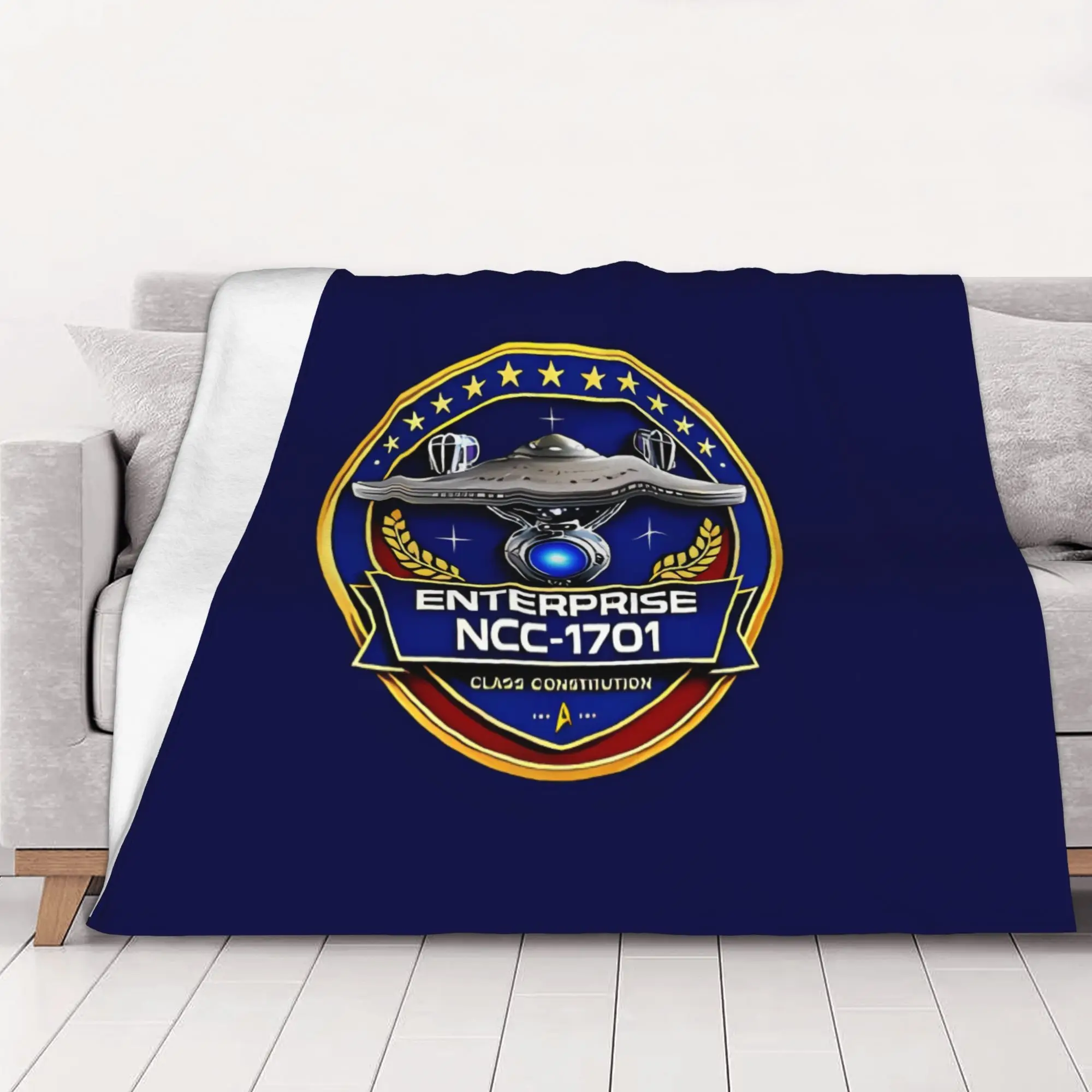 1PC home Cute Room Decor Classic Blanket Throw Blanket Star Trek Novelty Warm Blanket All Season