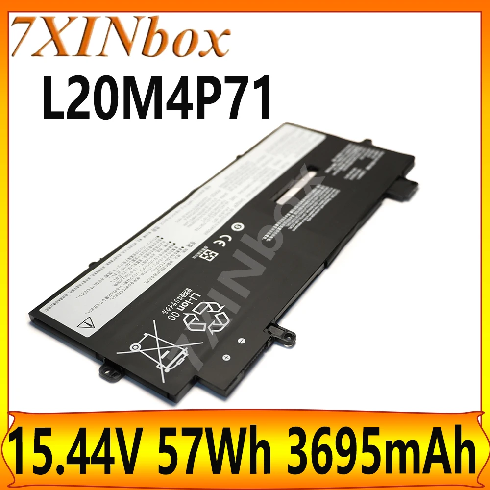

7XINbox L20M4P71 Аккумулятор OEM 57 Втч для Lenovo ThinkPad X1 Carbon 9-го 10-го поколения Yoga 6-го 7-го поколения 2021 Series L20C4P71 L20D4P71
