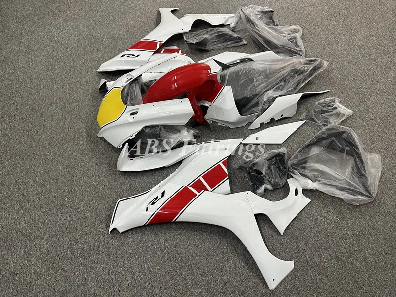 

Новый комплект обтекателей для мотоцикла ABS, подходит для YAMAHA R1 R1m 2020 2021 2022 2023 19 20 21 22 23 24, кузов красного и белого цвета на заказ