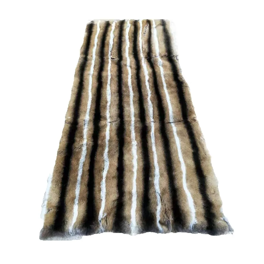 Wholesale Real Rex Rabbit Skin Plate  natural White Rex Rabbit Fur Plate For throw pillow blankets Clothes