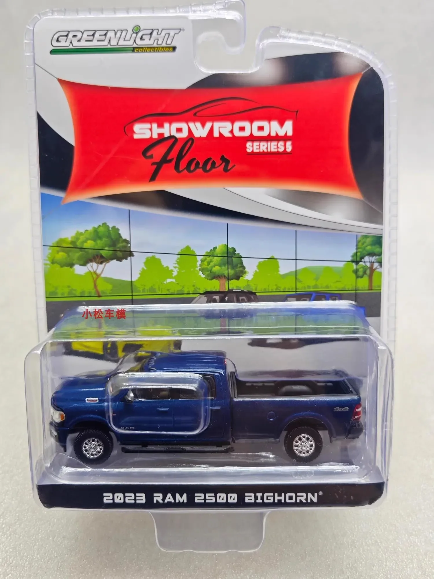 GreenLight 1:64 2023 Ram 2500 Bighorn Sport Look & Off Road Set - Patriot Blue Pearl Diecast Alloy Car Model Collectible Gift