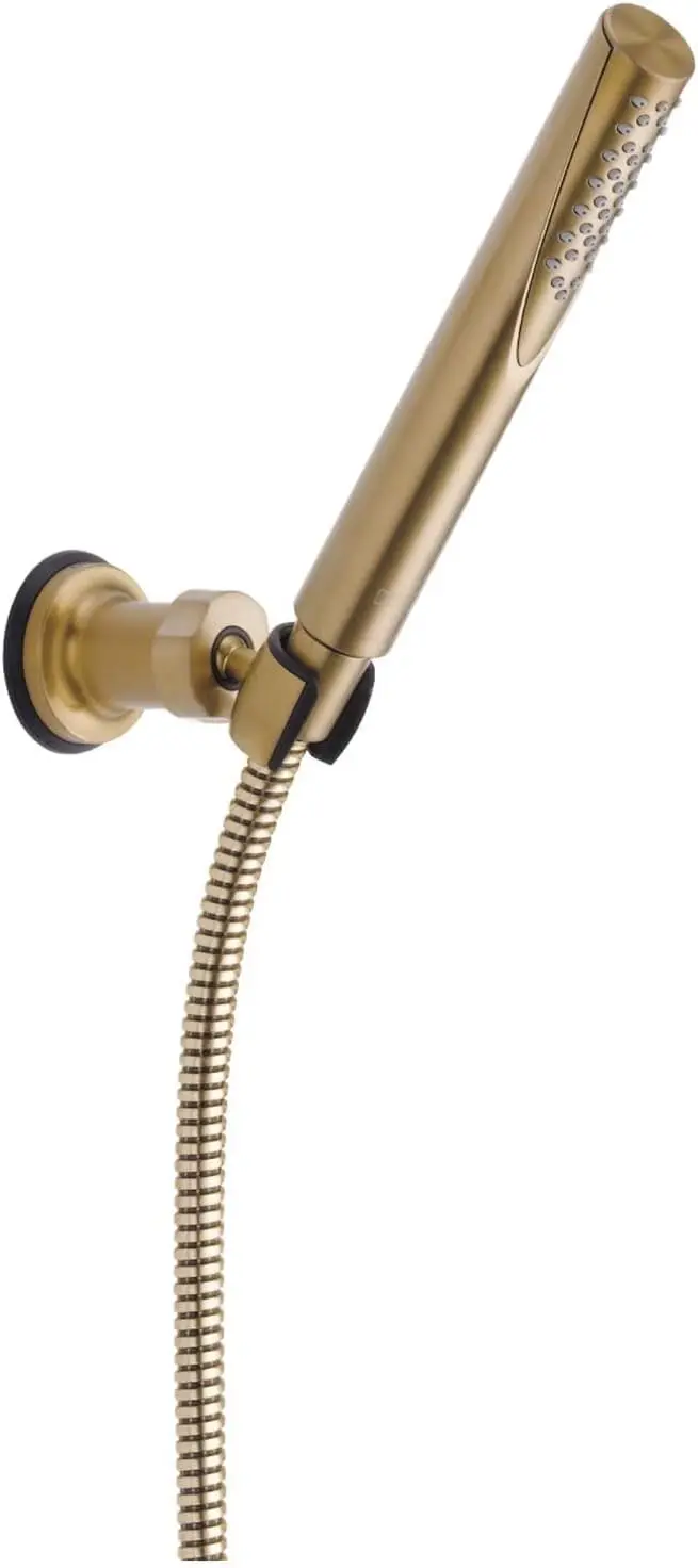 

Настенный ручной душ Trinsic с одним распылением и шлангом, бронзовая отделка золотого шампанского, направляющая в комплекте