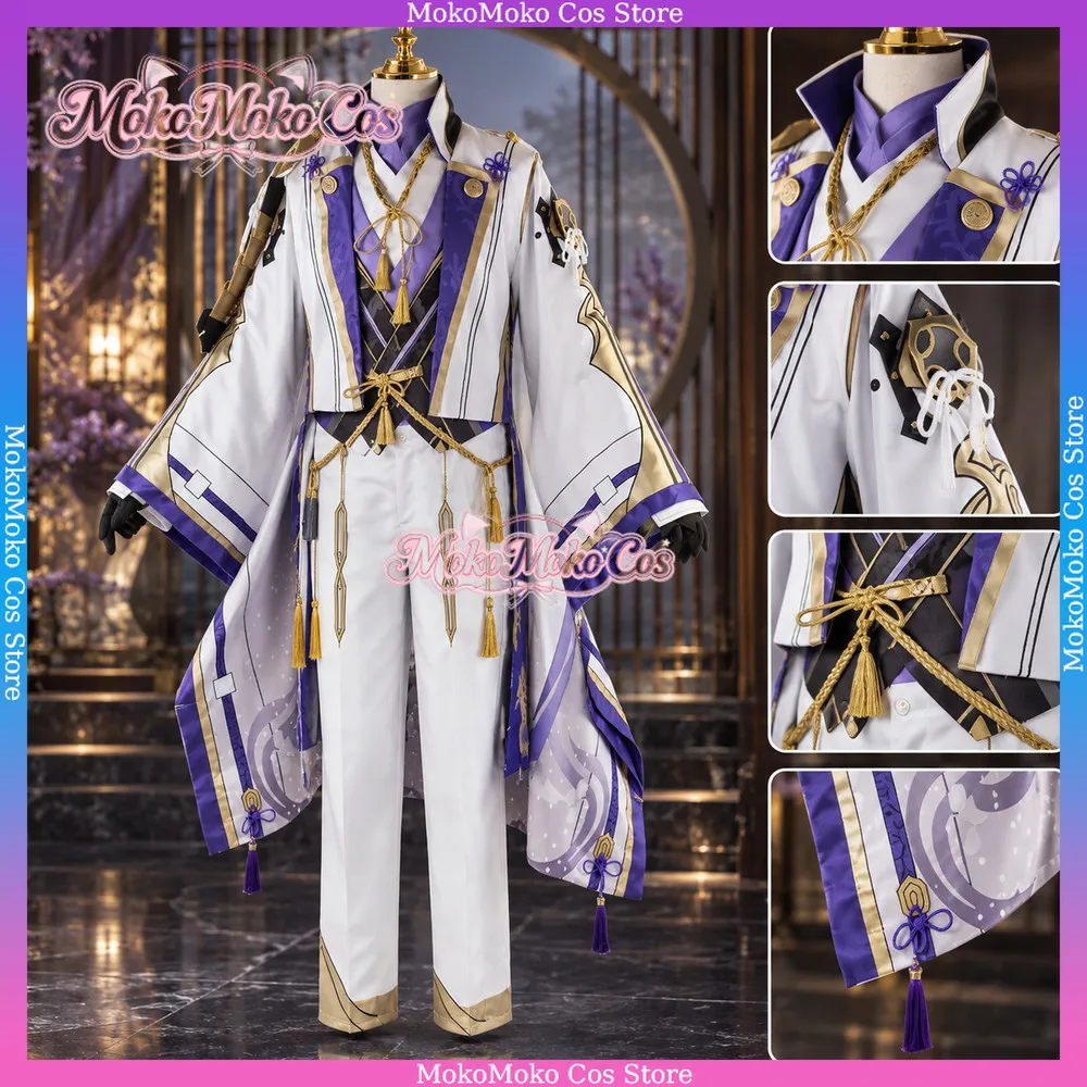 Anime Game Genshin Imapct Kamisato Ayato Cosplay Costume Halloween Costumes For Men Women Game Cosplay Full Suits Anime Uniform