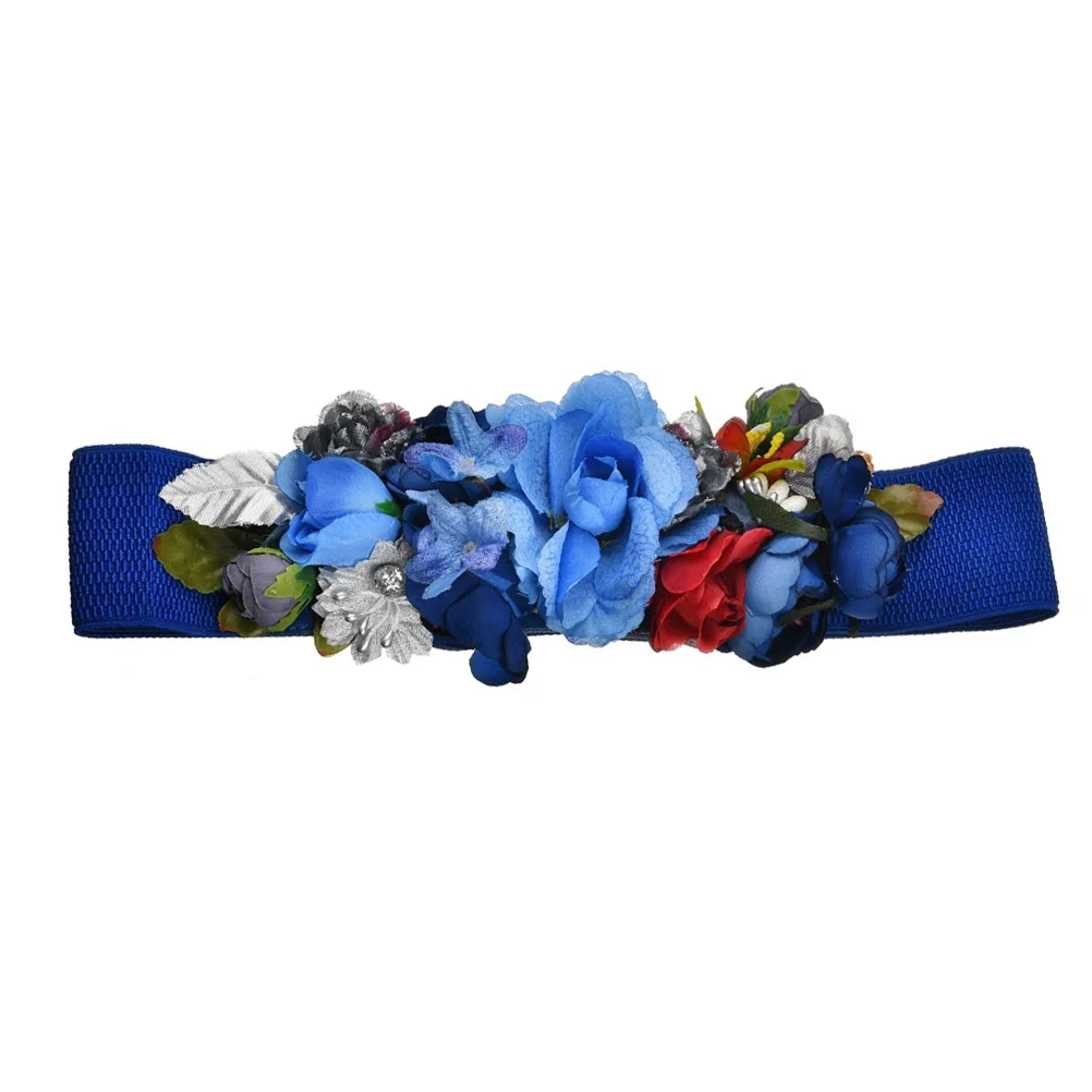 

Flower Design Elastic Waistband Lightweight Belt for Women Beautiful Dress Accessory Fashion Corset BeltDress Woman Practical