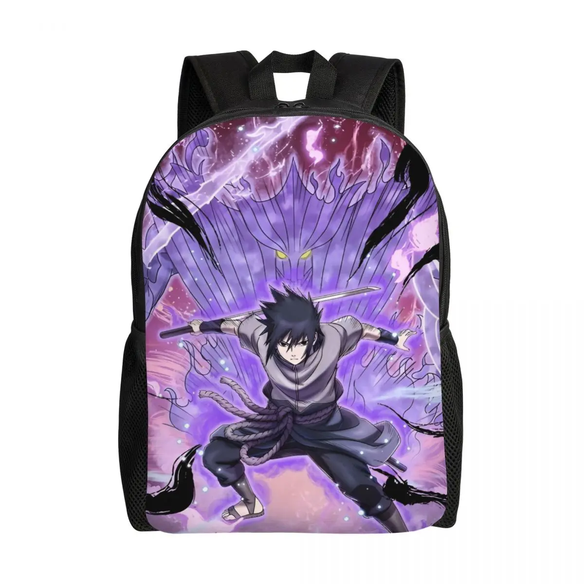 

Индивидуальный стильный рюкзак N-Narutoes S-Sasuke для путешествий по Японии, для женщин и мужчин, школьный, для ноутбука, аниме, для студентов колледжей, повседневный рюкзак