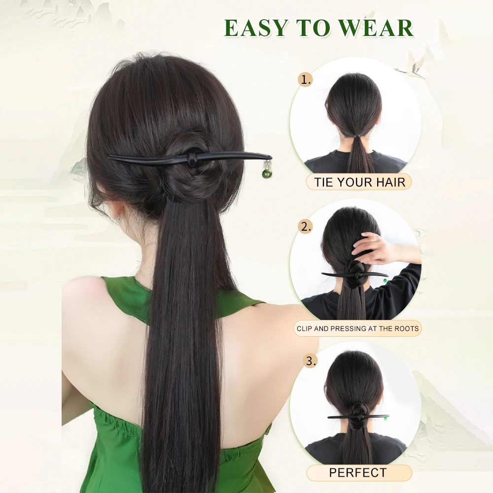 Claw Ponytail Extension Hair Accessories Long Natural Heat Resistant Fiber Synthetic Ponytail Hairpiece for Women Daily Use