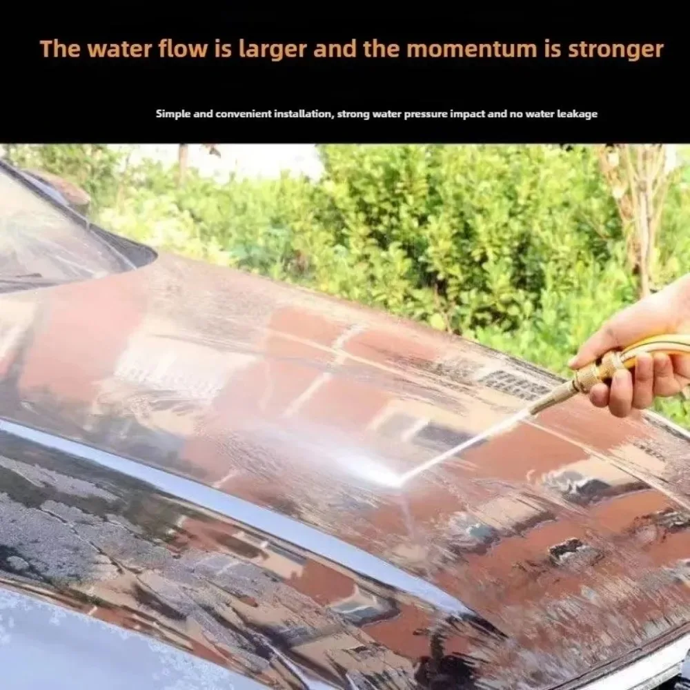 Mangueira de jardim expansível de alta pressão 5M/10M com bico de spray multifuncional para lavagem e irrigação de carros ﻿