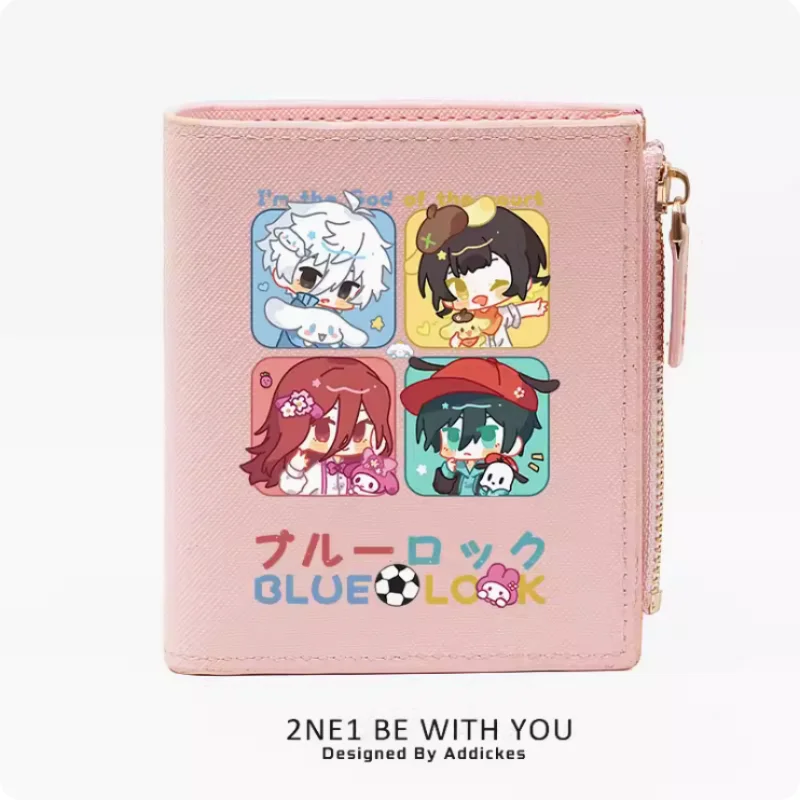 Anime Chigiri Hyoma Blue Lock Fashion Wallet PU Purse Card Coin Zipper Money Bag Cosplay Gift B1422