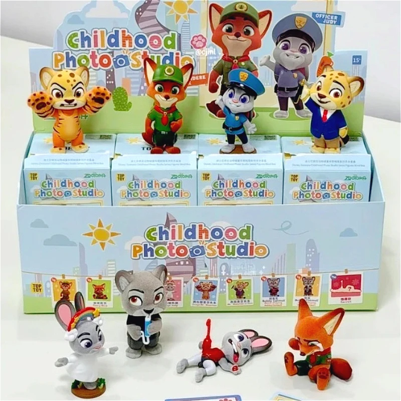 

TOPTOY Zootopia Childhood Photo Studio Series Blind Box Surprise Bag Kawaii Desktop Model Toys Collect Anime Doll Exquisite Gift
