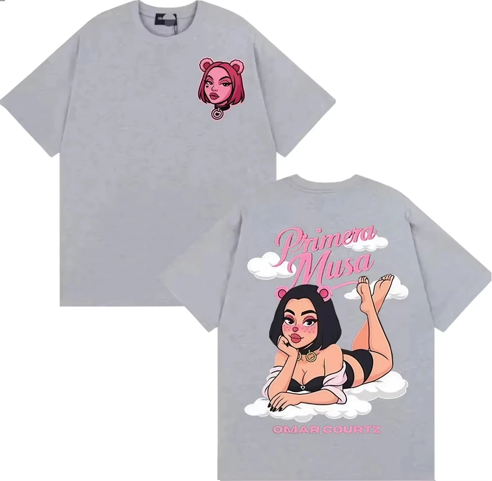 เสื้อยืดแฟชั่นสไตล์โอมา คอร์ทซ์ พรีเมรา มูซา ทัวร์ 2025 สำหรับผู้ชาย ผู้หญิง และคู่รัก เสื้อยืดลำลองใส่สบายทรงโอเวอร์ไซส์