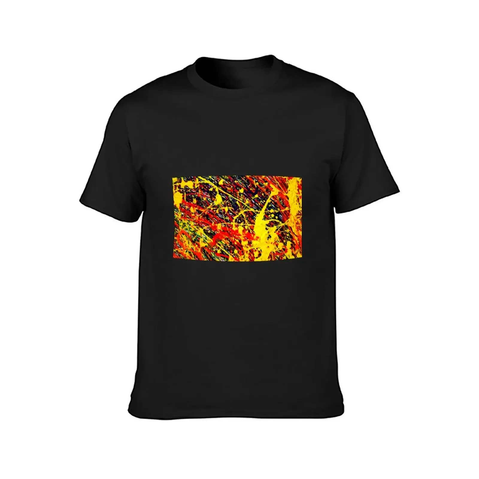 Abstract Jackson Pollock Painting Original Art T-Shirt sublime plain heavyweights mens t shirt graphic