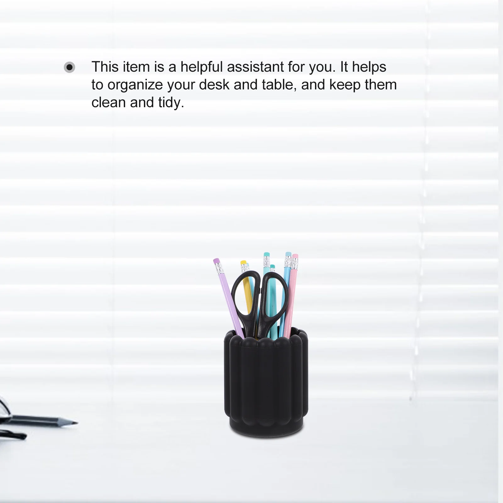 

1pc Silicone Pen Holder Large Capacity Desk Organizer For Pens Pencils Rulers Keys Makeup Brushes Stationery Storage Bucket