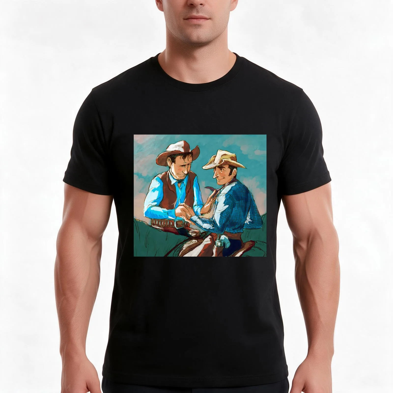 Gil Favor & Pete Nolan T-Shirt Summer Casual Cotton Tee Oversized Streetwear Tops Vintage Graphic Print Unisex Men Women