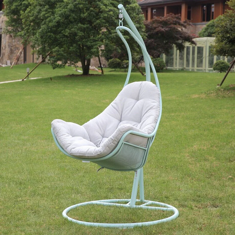 

Single hanging chair balcony leisure hanging basket rattan chair courtyard lazy rocking chair outdoor rocking chair Nordic hangi