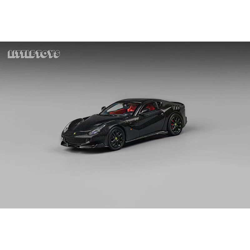 SH Little Toys In Stock 1:64 F12 TDF V12 Full Carbon Opened Hood Diecast Diorama Car Model Collection Miniature Toys