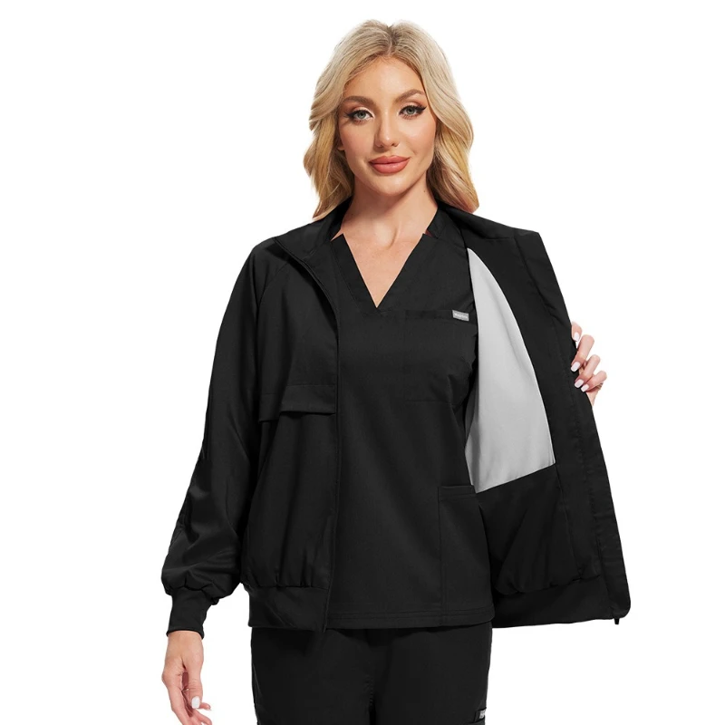 Unisex Plus Size Warm Medical Outerwear Thick Durable Fabric Perfect for Hospital Nurses Doctors and Beauty Center Employees