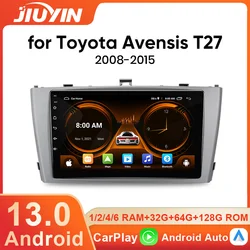 Android 13 Carplay Auto Car Radio For Toyota Avensis T27 2009 2010 2011 2012-2015 GPS Navigation Multimedia Player DSP Stereo 4G