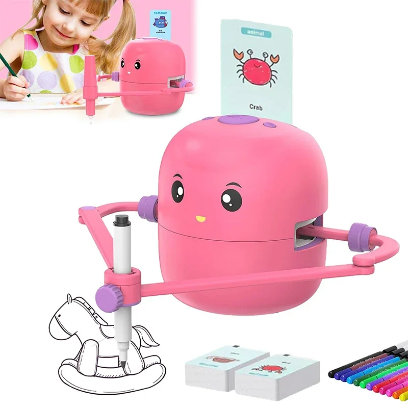 Automatic Drawing Robot Smart Painting Robot for Kids Toy Birthday Gift Intelligent Voice Interaction Art Enlightenment Tutoring