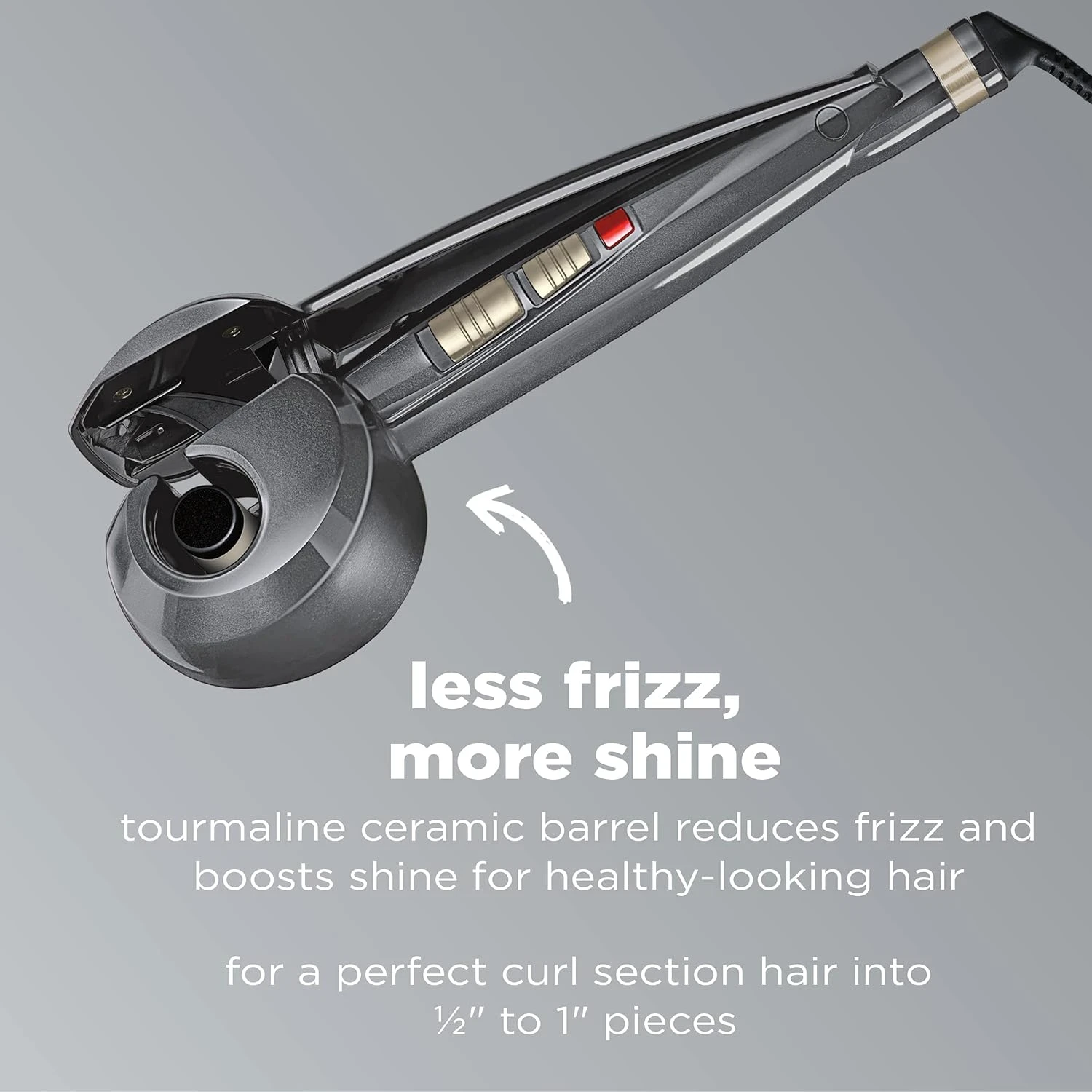 

Effortless, Frizz-Free Waves from Fast-Heating, Ceramic-Coated Automatic Curling Iron - Salon-Quality, Adjustable Temperature Co