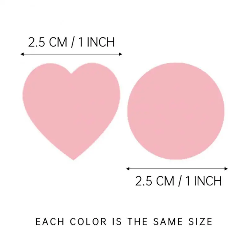 500Pcs/Roll Love Heart Shaped Sticker Seal Labels Birthday Party Gift Packaging Cute Stationery Sticker Scrapbooking for Craft