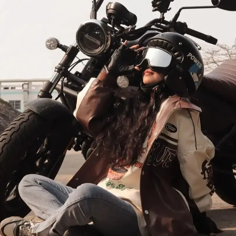 FOR Retro Harley Myopia Slot Design Goggles with Anti-Fog Coating All-Weather Outdoor Riding Eye Shield